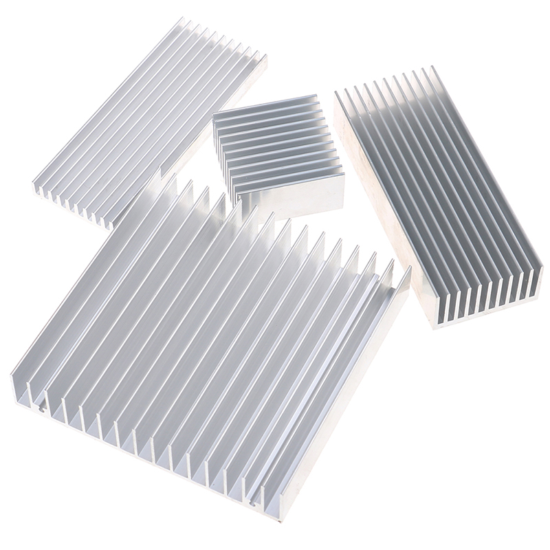 Aluminium Extrusion - [SU]1Pc Aluminum Alloy Silver Extruded Aluminum