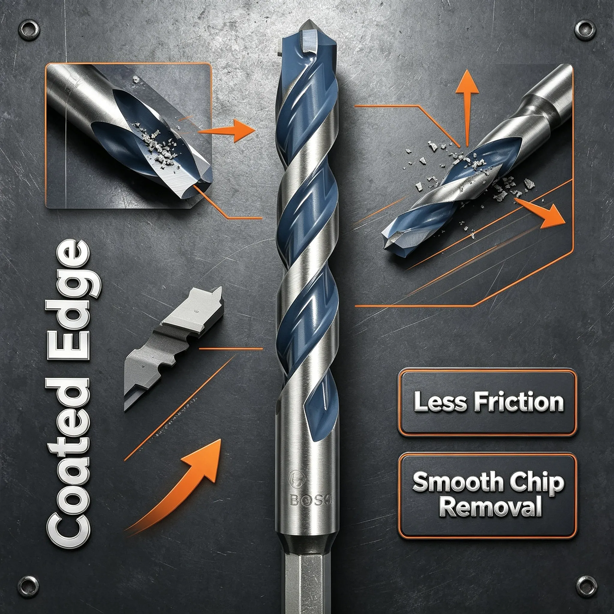 Drill Bit Set - BOSCH EXPERT HEX-9 Multi Construction Drill