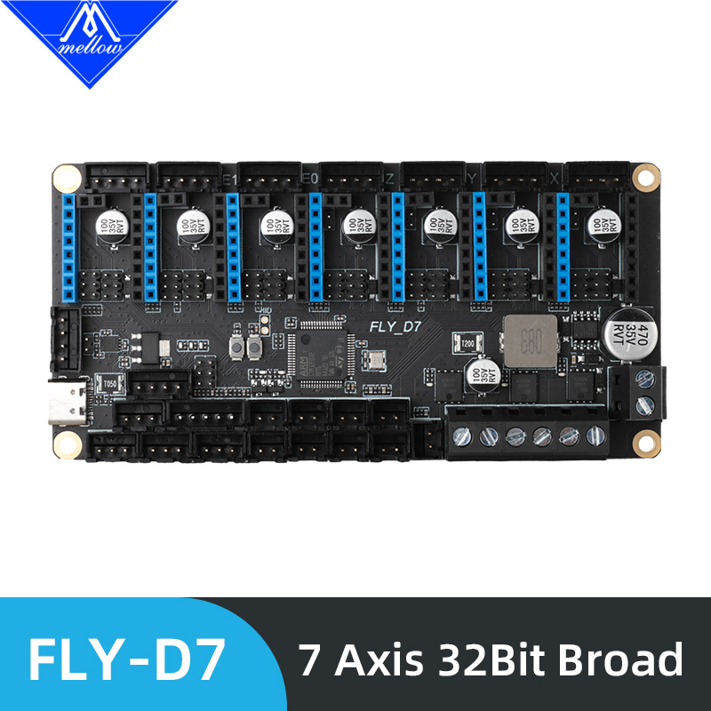 Mellow 7 Axis FLY D7 Klipper B - огляд і ціна Gt2 Belt