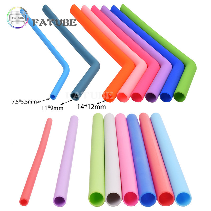 10PCS Fatube Silicone Straw Cu - огляд і ціна Coupling 8Mm