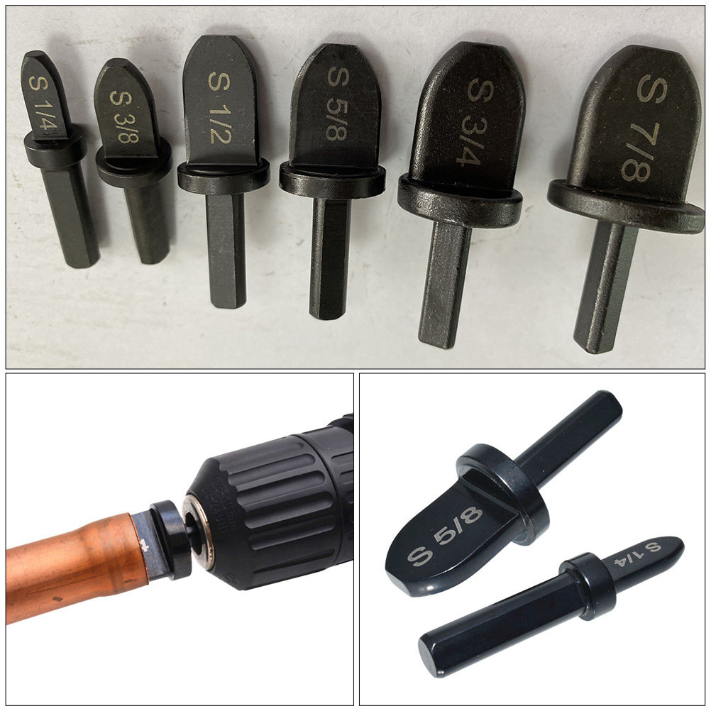 6Pcs Copper Pipe Swaging Drill - огляд і ціна Drill Bit Set