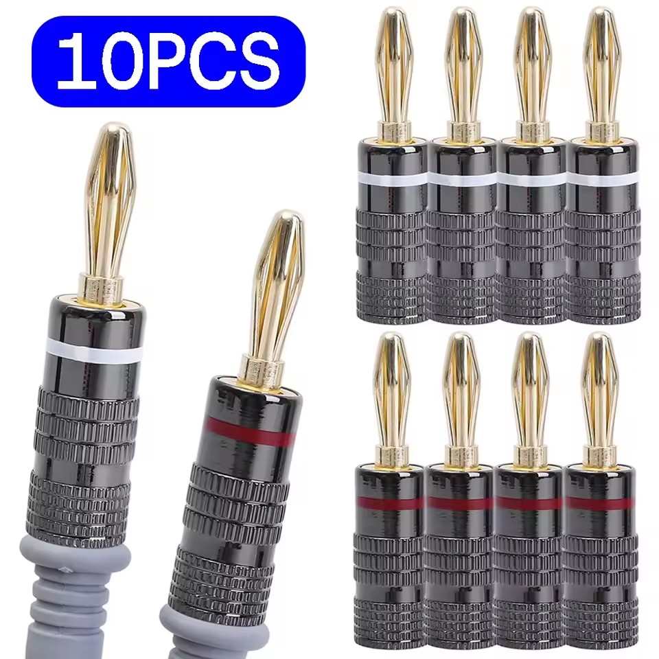1-10Pcs No Solder Banana Plug  - огляд і ціна Coupling 8Mm