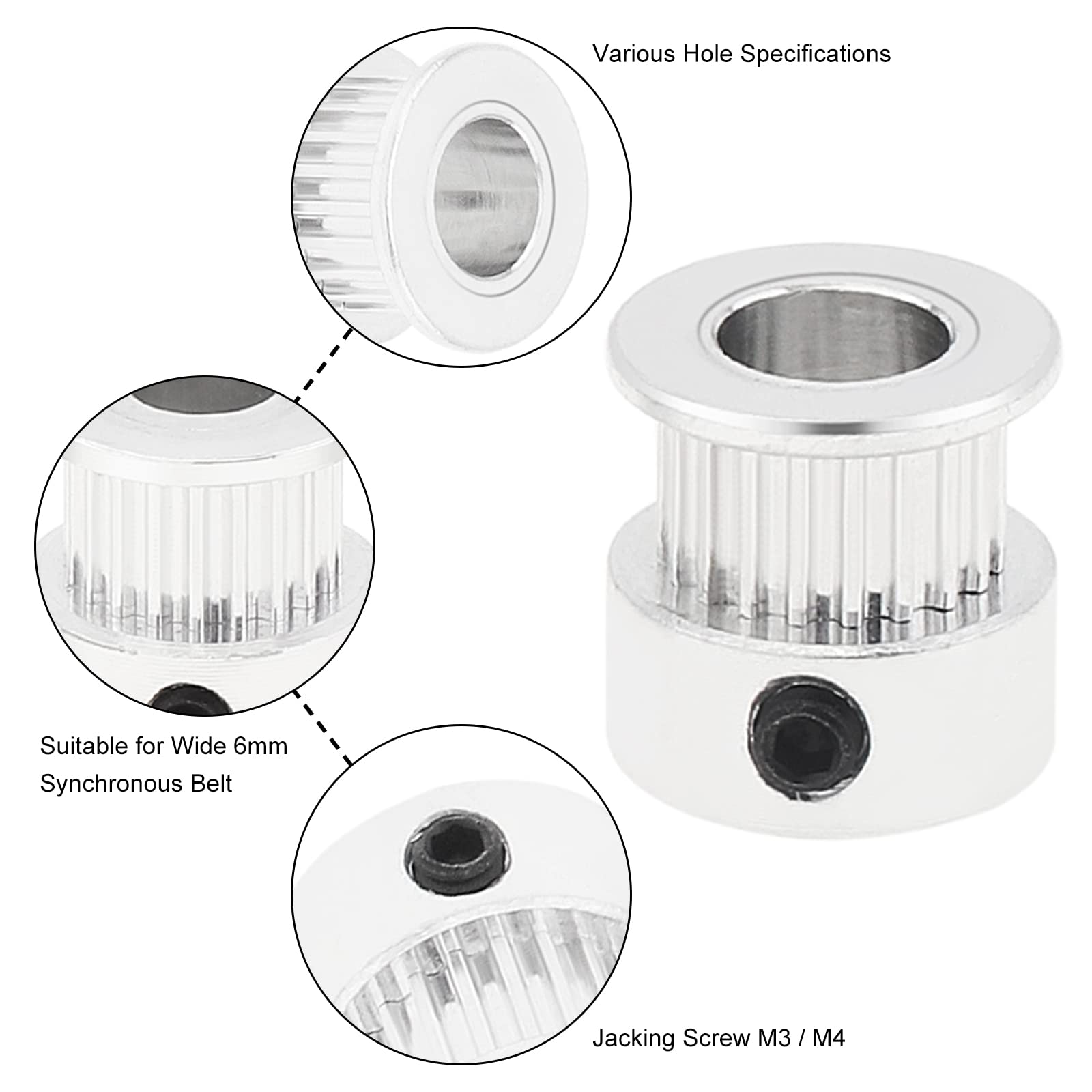 2/5 PCS GT2 Pulley 20 Teeth 5m - огляд і ціна Aluminium Profile 2020