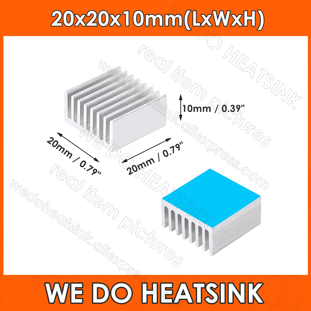 20x20x10mm Silver Square Therm - огляд і ціна Aluminium Extrusion