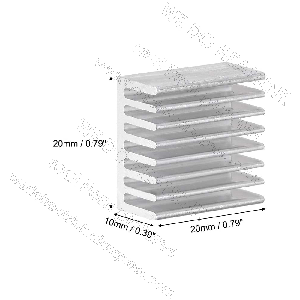 20x20x10mm Silver Square Therm - огляд і ціна Aluminium Extrusion