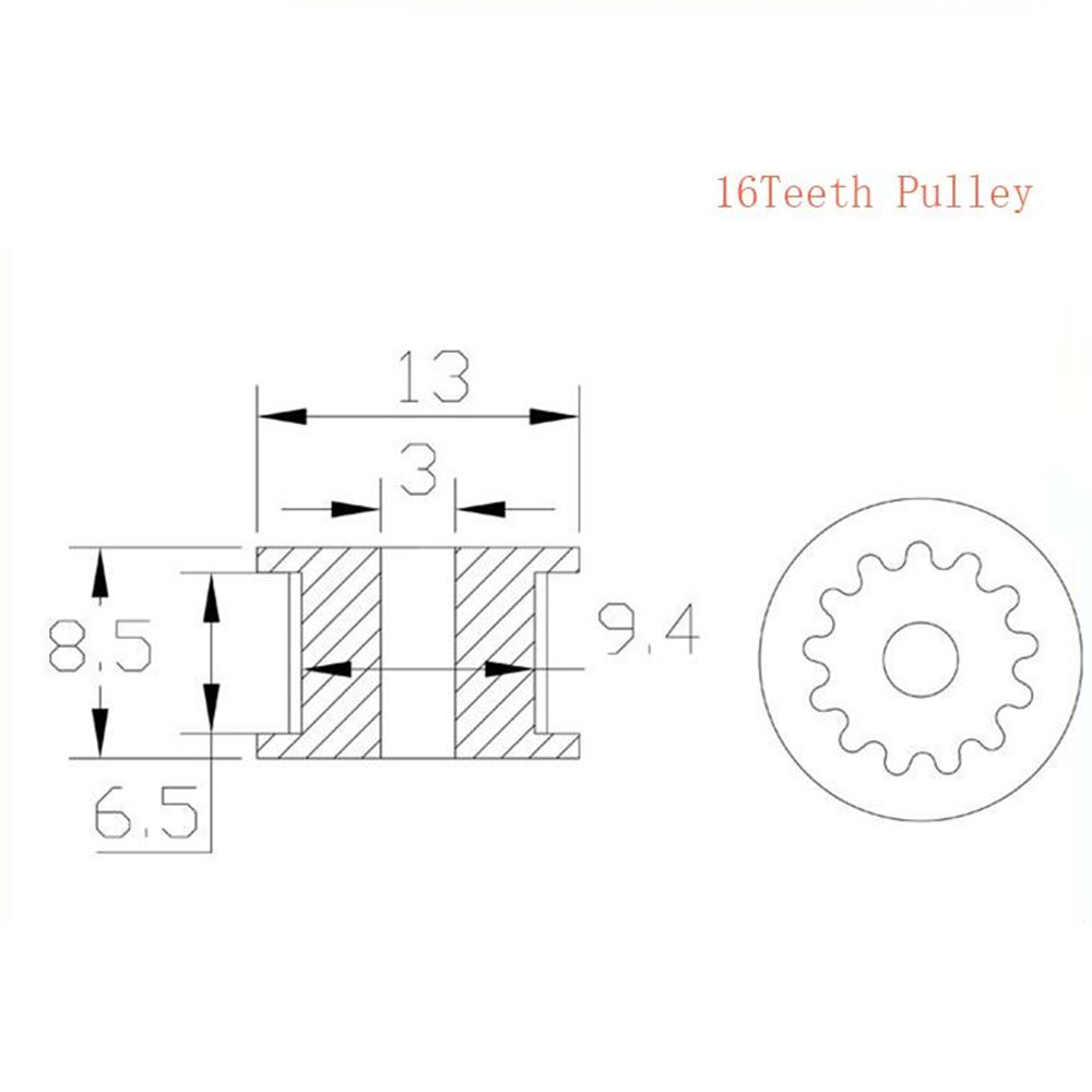 GT2 Idler Timing Pulley 16/20  - огляд і ціна Gt2 Pulley