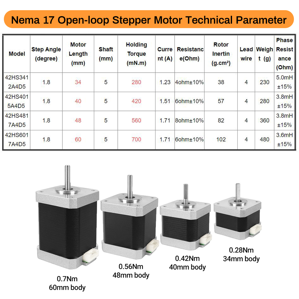 Nema17 Stepper Motor 42 Motor  - огляд і ціна Stepper Motor Nema17