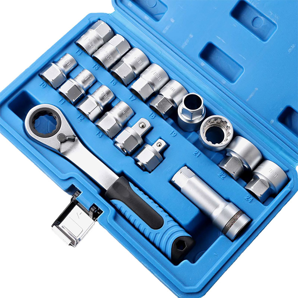 17PCS 12 Point Drive Ratchetin - огляд і ціна Cnc Bits
